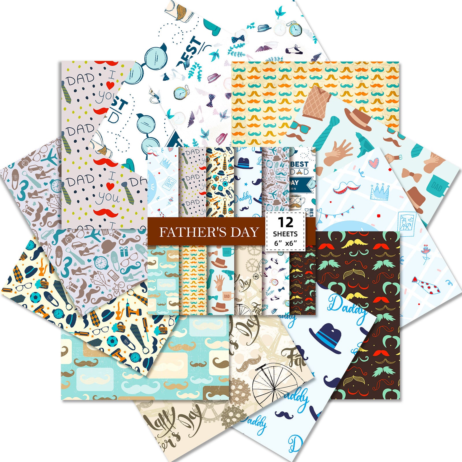 Wholesale of Father's Day Decorative Material Paper